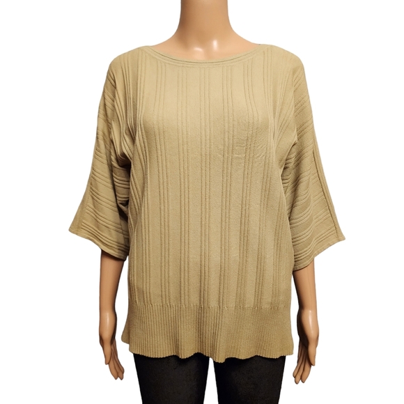 vila milano Sweaters - Vila Milano Olive Dilman Sleeve Sweater NWT